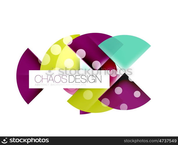 Round shape elements composition. Abstract background. Round shape elements composition. Abstract vector background
