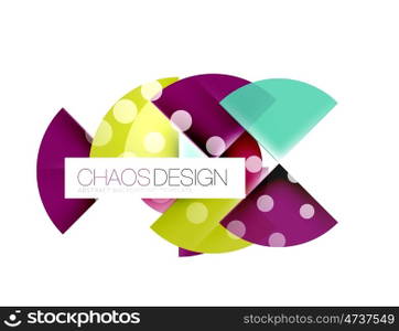Round shape elements composition. Abstract background. Round shape elements composition. Abstract vector background