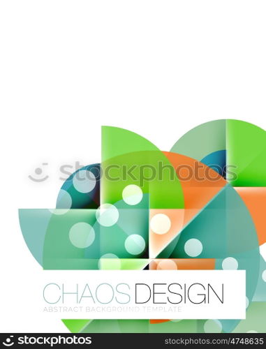 Round shape elements composition. Abstract background. Round shape elements composition. Abstract vector background