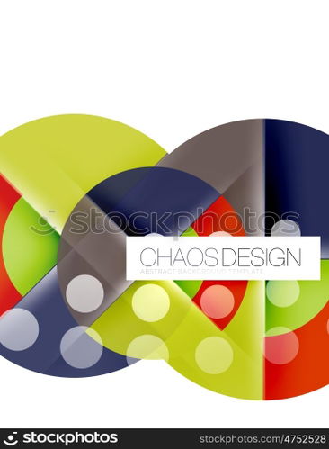 Round shape elements composition. Abstract background. Round shape elements composition. Abstract vector background