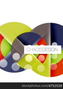 Round shape elements composition. Abstract background. Round shape elements composition. Abstract vector background