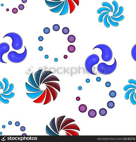 Round shapes pattern. Cartoon illustration of round shapes vector pattern for web design. Round shapes pattern, cartoon style