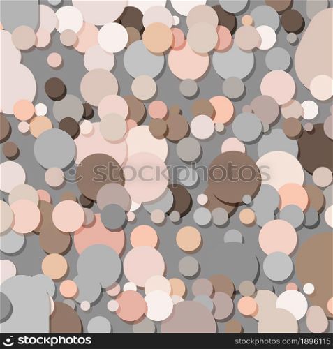 Round shapes simple design template. Abstract circles pastel color vector background