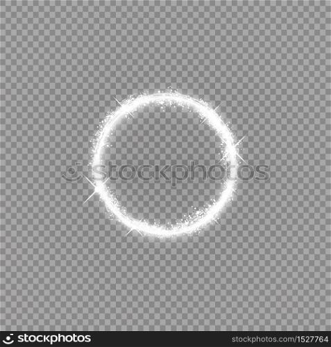 Round shiny frame background with lights. Abstract luxury light ring. Round shiny frame background with lights. Abstract luxury light ring.