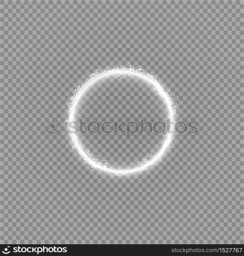 Round shiny frame background with lights. Abstract luxury light ring. Round shiny frame background with lights. Abstract luxury light ring.