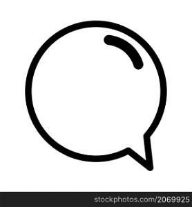 Round speech bubble icon. Black outline. Chat sign. Cartoon art. Communication concept. Vector illustration. Stock image. EPS 10.. Round speech bubble icon. Black outline. Chat sign. Cartoon art. Communication concept. Vector illustration. Stock image.