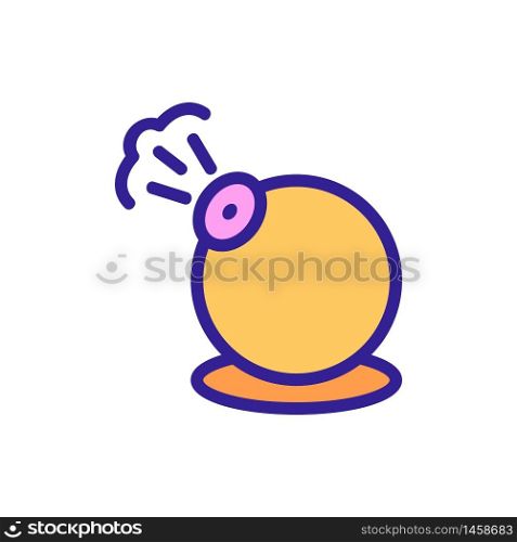round steam cleaner for air icon vector. round steam cleaner for air sign. color symbol illustration. round steam cleaner for air icon vector outline illustration