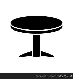 Round table icon vector sign and symbols on trendy design