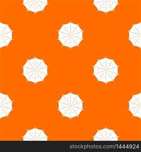 Round umbrella pattern vector orange for any web design best. Round umbrella pattern vector orange