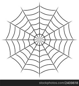 Round web vector grid symbol confusion sign and spider trap grid
