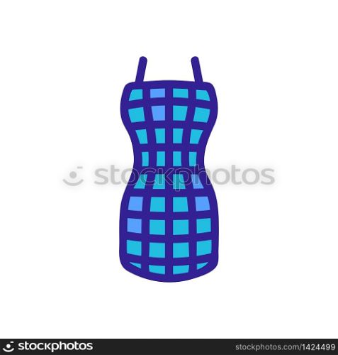 rounded apron on belt icon vector. rounded apron on belt sign. color symbol illustration. rounded apron on belt icon vector outline illustration