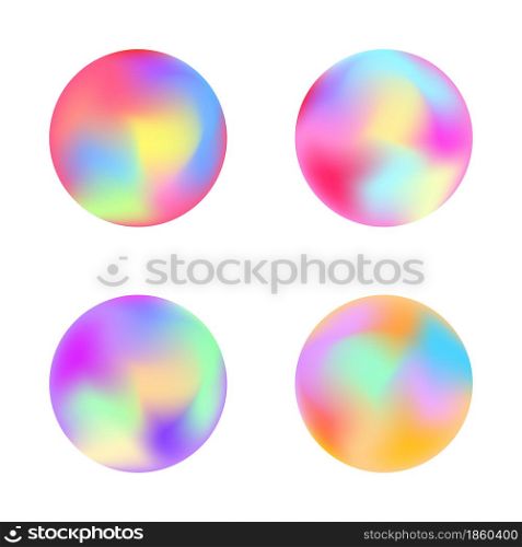 Rounded holographic gradient button.. Rounded holographic gradient button. Vector templates for placards, banners, flyers, presentations and reports