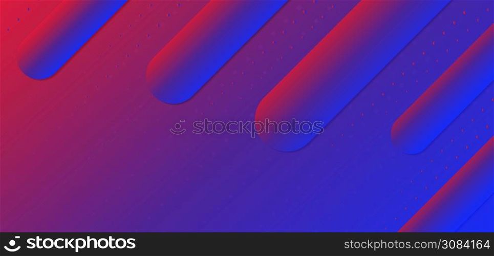 Rounded line pattern halftone colorful rainbow style with space. vector illustration.