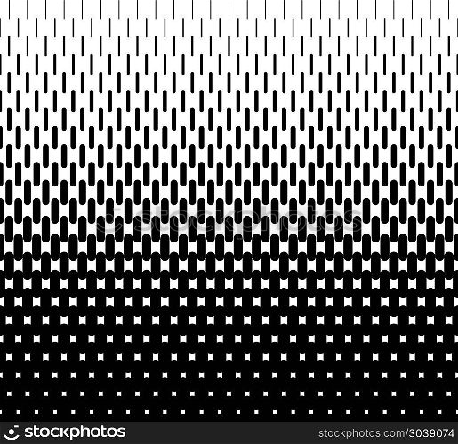 Rounded lines halftone seamless pattern. Rounded lines halftone seamless pattern. Monochrome backdrop texture, vector illustration