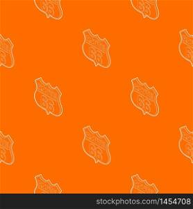 Route 66 pattern vector orange for any web design best. Route 66 pattern vector orange