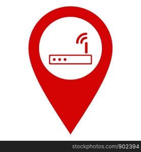 Router and location pin