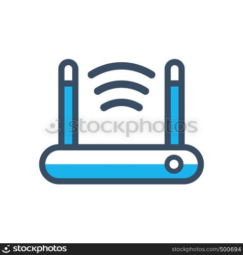 Router flat icon