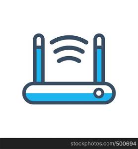Router flat icon