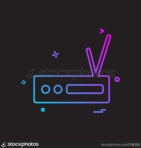 Router icon design vector