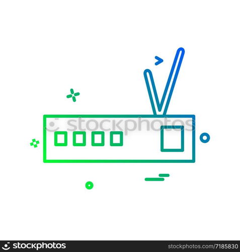 Router icon design vector