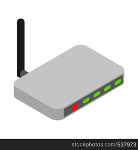 Router icon in cartoon style isolated on white background. Router icon, cartoon style