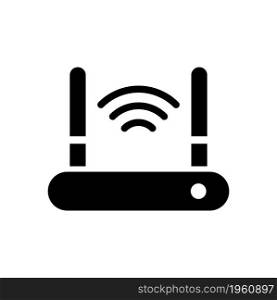 Router icon solid style