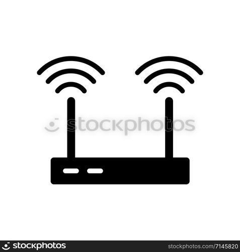 Router icon vector design template isolated on white background