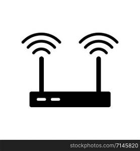 Router icon vector design template isolated on white background