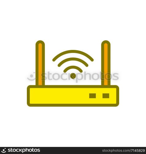 Router icon vector design template isolated on white background