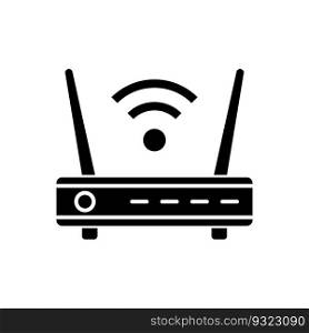 Router icon vector on trendy design