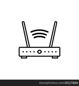 router icon vector template illustration logo design