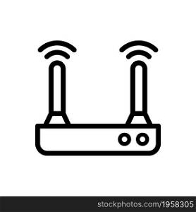 Router line icon