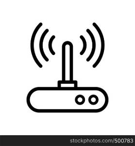 Router simple line icon