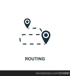 Routing icon. Premium style design from public transport collection. UX and UI. Pixel perfect routing icon for web design, apps, software, printing usage.. Routing icon. Premium style design from public transport icon collection. UI and UX. Pixel perfect Routing icon for web design, apps, software, print usage.