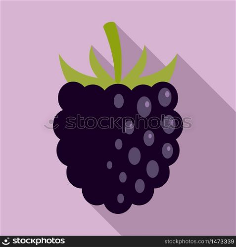 Rowan blackberry icon. Flat illustration of rowan blackberry vector icon for web design. Rowan blackberry icon, flat style