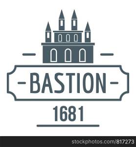 Royal bastion logo. Simple illustration of royal bastion vector logo for web. Royal bastion logo, simple gray style