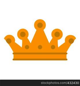 Royal crown icon flat isolated on white background vector illustration. Royal crown icon isolated