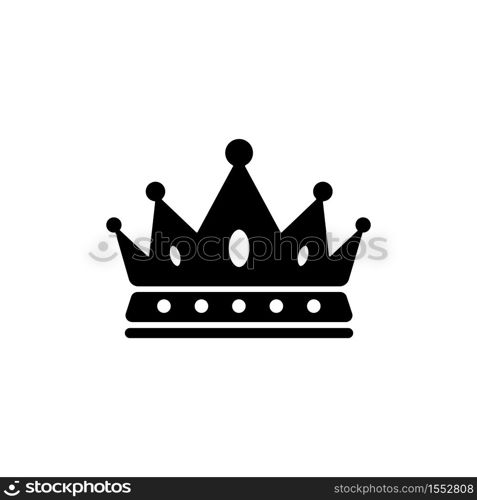 Royal crown icon in a trendy flat design