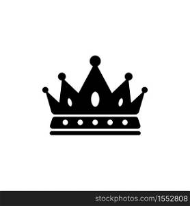 Royal crown icon in a trendy flat design