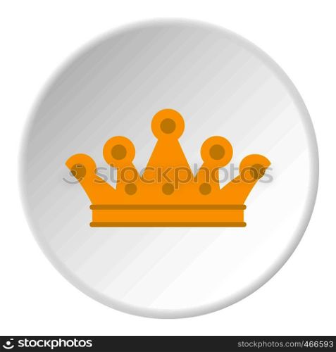 Royal crown icon in flat circle isolated on white background vector illustration for web. Royal crown icon circle