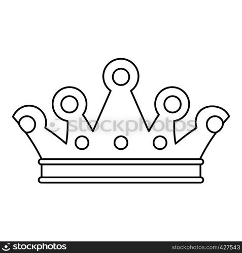 Royal crown icon. Outline illustration of royal crown vector icon for web. Royal crown icon, outline style