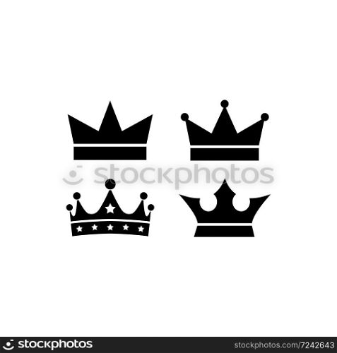Royal crown icon vector logo