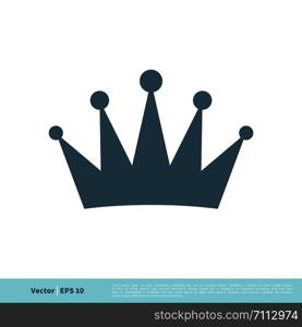 Royal Crown Icon Vector Logo Template Illustration Design. Vector EPS 10.