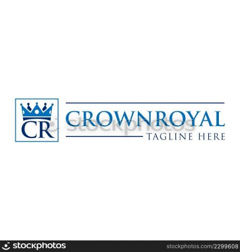 Royal Crown Logo design illustration