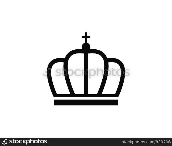 royal crown logo icon vector illustration design