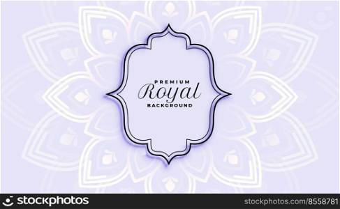 royal eithnic style decorative background design template