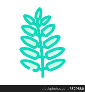 royal fern tropical leaf color icon vector. royal fern tropical leaf sign. isolated symbol illustration. royal fern tropical leaf color icon vector illustration