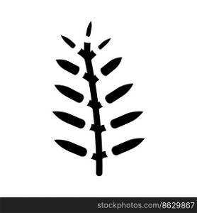 royal fern tropical leaf glyph icon vector. royal fern tropical leaf sign. isolated symbol illustration. royal fern tropical leaf glyph icon vector illustration