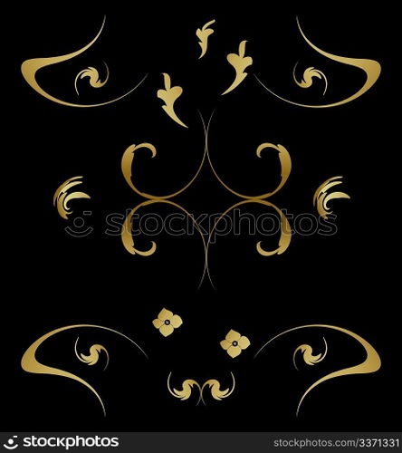 Royal gold pattern - vector