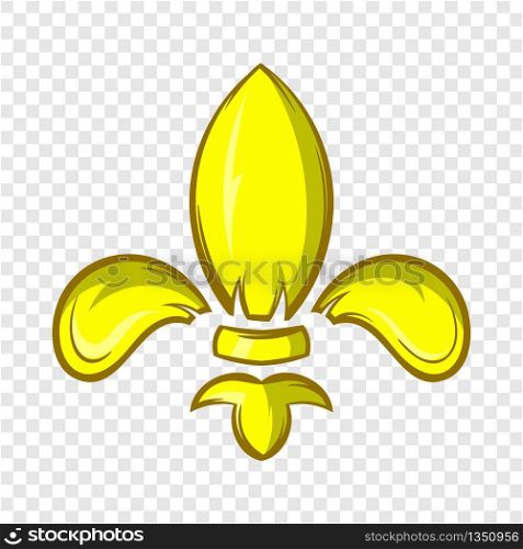Royal lily icon in cartoon style on a background for any web design . Royal lily icon, cartoon style